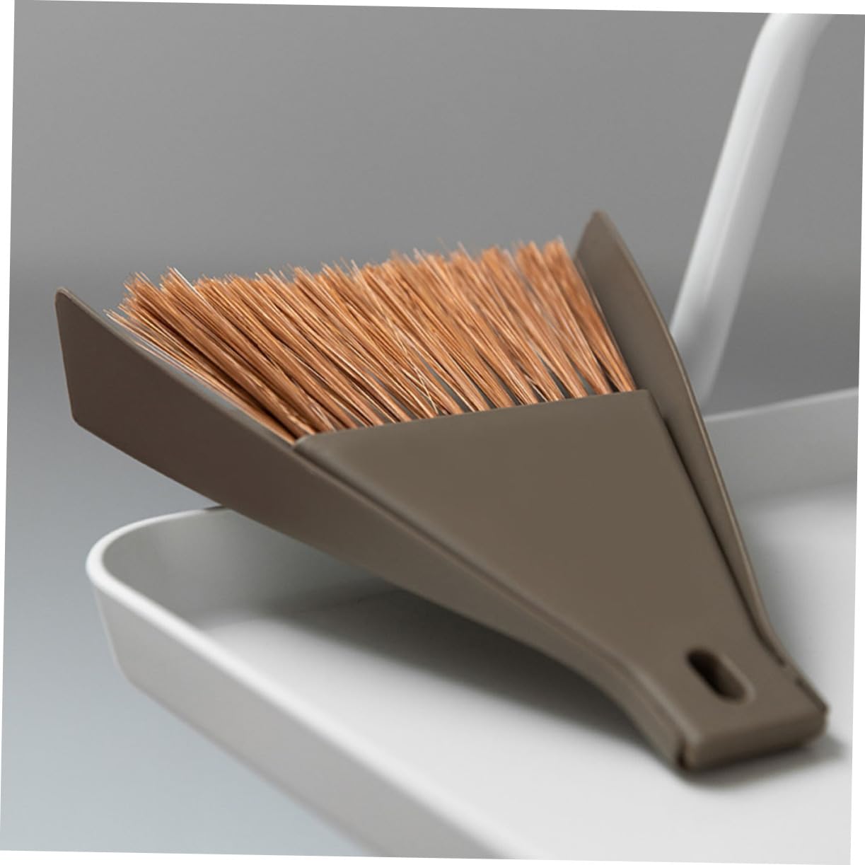 KOMBIUDA 2 Set Mini Brush Dust Sweeper Mini Broom Dustpan Sweeper Broom Desktop Broom Mini Cleaning Broom Mini Table Broom Computer Brush Desktop Cleaning Tools Desktop Sweep Broom Beige