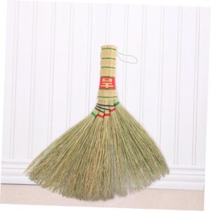 BCOATH Handle Duster Household Woven Broom Household Duster Home Cleaning Tools Handheld Broom Mini Dustpan and Brush Household Brooms Desktop Mini Broom Broom Sorghum Grass