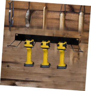 Garneck Tool Organizer Power Tool Organizer Storage Shelf Carbon Steel Black Handheld Tool Holder