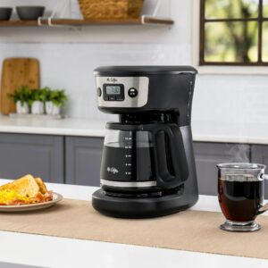 Mr Coffee 12 Cup Programmable Coffee Maker with Strong Brew, Stainless