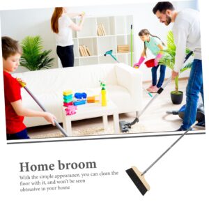 SOESFOUFU Long Handle Broom Housekeeping Broom Push Broom Brush Heavy Duty Broom Floor Sweeper Office Garbage Cleaner Garbage Sweeping Tool Home Broom Sweep Floor Brush Brooms Horsetail Hair