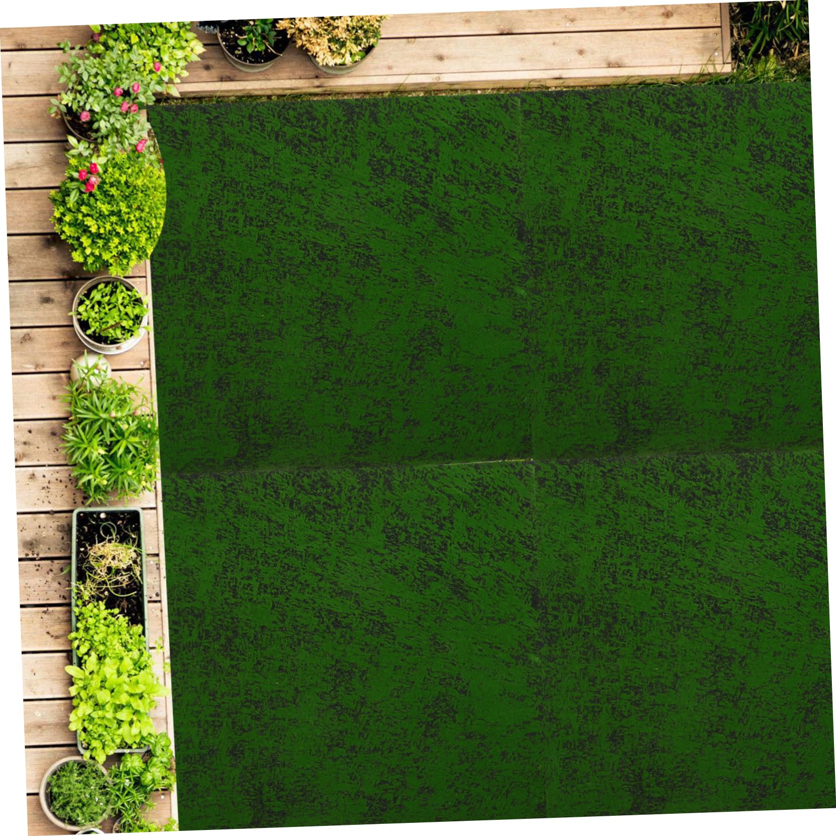 Parliky Artificial Moss Green Turf Artificial Plant Wall Area Rugs Artificial Turf Rugs for Sand Table Fake Turf Sand Table Turf Fake Grass Turf Moss Turf Fake Lawn Adorn Pearl Cotton