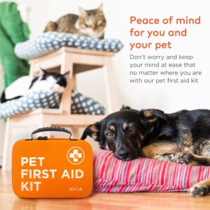 ARCA Pet Care Bundle - First Aid Kit and Ear Cleaner Wipes for Dogs, Essential Health and Hygiene Set