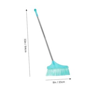 Hoement Home Broom Angle Broom Long Handle Cleaning Broom Office Broom Floor Cleaning Broom Floor Cleaning Tool Outdoor Broom Floor Sweeping Broom Hair Cleaning Broom Sky-Blue Plastic