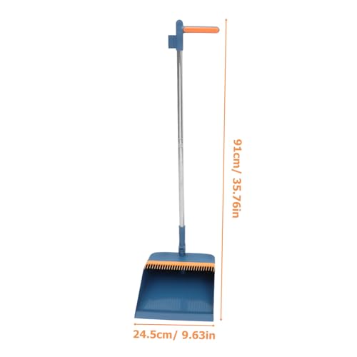 FOYTOKI 1 Set Household Supplies Cleaning Tool Garbage Sweeping Tool Garden Broom Refuse Dustpan Standing Household Broom Cleaning Broom Sweeping Dustpan Broom Dustpan Kitchen Plastic