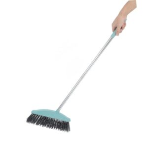 Ipetboom Outdoor and Indoor Broom Heavy Duty Floor Cleaning Broom with Long Handle Floor Sweeping Broom Long Handle Stainless Steel Indoor Broom