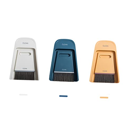 SOESFOUFU Household Broom and Dustpan Key Board Broom Household Broom Dustpan Dog Dust Brush Table Broom and Dustpan Desktop Mini Broom Soft Bristle Broom Countertop Dustpan Dust Pan Yellow