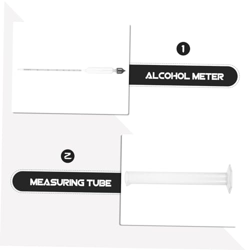 SECFOU 1 Set Wine Making Kit Household Hydrometer Convenient Hydrometer Reusable Measuring Tube Alcoholmeter Tester Kit Compact Measuring Tube Moonshine Professional Measuring Tube Glass