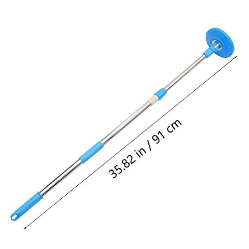 HOMOCONO Mop Pole Mop Floor Mop Rod Mop Handle Commercial Mop Refill Mop Stick Replacement Telescopic Broom Rotating Handle Mop Squeegee Broom Velda Mob Mops Tool Blue Plastic