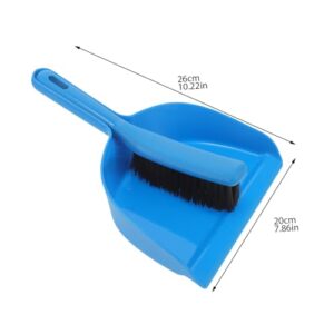 Sosoport 4 Sets Plastic Pool Table Cleaning Kit Mini Broom and Dustpan Blue Car Vent Cleaner Cleaning Small Dustpan