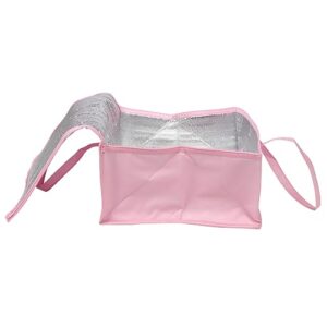 crilstyleo cake insulation bag insulated food carrier food warmer bag beverage cake packing insulated bag hanging mesh holder clothespin basket bag packaging reusable door non-woven bags pink