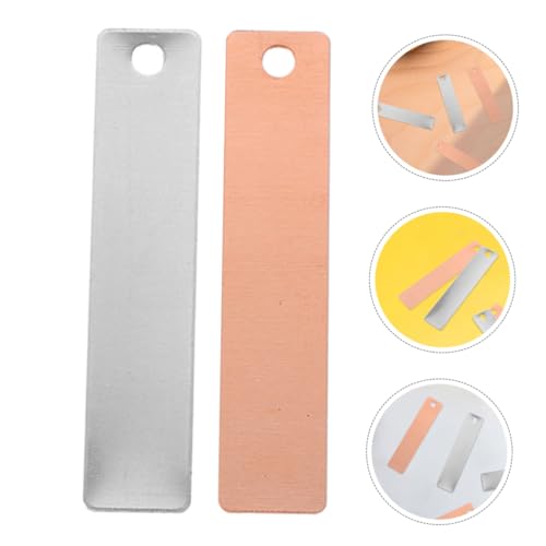 KOMBIUDA 8 Pairs Zinc Strip for Fruit Battery Experiment Copper Zinc Plates Experiment Supplies Electrode Strip for Electroplating Zinc