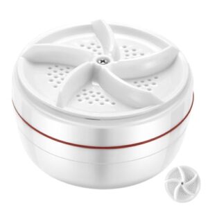 SHOWERORO 3pcs Mini Washing Machine Tiny Washing Machine Portable Washing Machine Sink Washing Machine Hand Washing Machine Portable Dishwasher Mini Portable Washer Sock Washer White Plastic