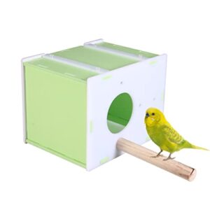 bcoath birds supplies budgie nest bird breeding nesting bird incubation nest birds nest bird cages bird feeder house bird breeding house bird house bird hideout parrot house green