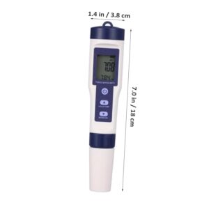 ROMISBABA Water Quality Tester Handheld Water Tester Water Ph Tester Tds Water Tester Pool Salt Tester Aquarium Water Tester Ec Meter Water Tester for Home Ph Meter Pool Water Tester Plastic