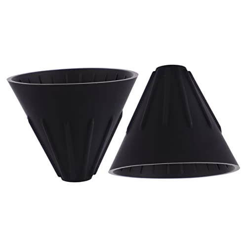 JEWEDECO 2 Pcs Coffee Funnel Espresso Tamper Station Espresso Coffee Machine Silicon Coffee Coffee Filter Cup Manual Coffee Filter Tea Brewing Filter Silicon Tea Black