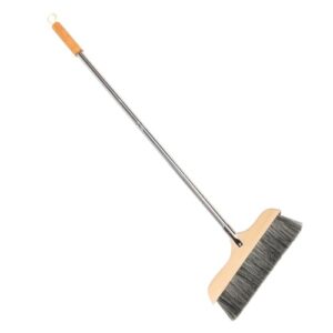 uthclo bristle broom soft handmade broom vintage broom household cleaning brushes tile cleaning brush rustic broom natural broom tile surface broom household broom brooms plastic black