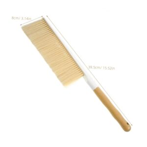 COOLHIYA Dust Brush Cleaning Brush Hair Broom Whisk Brooms Soft Brush Soft Bristle Hair Brush Handheld Broom Stains Remover Brush Kitchen Brush Keyboard Brush Hand Broom Beige The Pet