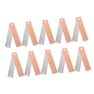 kombiuda 8 pairs zinc strip for fruit battery experiment copper zinc plates experiment supplies electrode strip for electroplating zinc