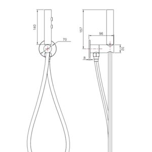 GLYYR Brass Handheld Bidet Sprayer for Toilet, 2-Mode Bidet Sprayer with Bidet Hose, Cloth Diaper Toilet Sprayer Bidet Attachment, Suitable for for Feminine Hygiene, Gun Gray