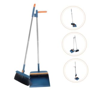 BEBEMOKO 1 Set Household Supplies Stable Dustpan House Cleaning Tool Trash Cleaning Tool Floor Cleaning Broom Home Cleaning Dustpan Dust Sweeper Standing Room Cleaning Broom Stainless Steel