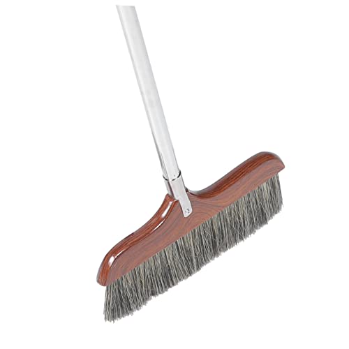 ORFOFE Splicing Wooden Broom Pet Hair Broom Housekeeping Broom Soft Bristle Broom Garage Broom Garden Broom Soft Broom Cleaning Broom House Broom Floor Broom Pet Broom Coffee Bristle Hair