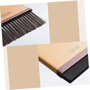 SOESFOUFU Household Broom and Dustpan Key Board Broom Household Broom Dustpan Dog Dust Brush Table Broom and Dustpan Desktop Mini Broom Soft Bristle Broom Countertop Dustpan Dust Pan Yellow