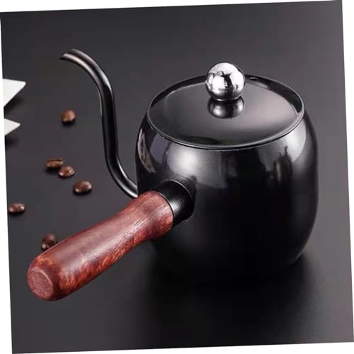 AUTSUPPL Coffee Pot Espresso Grounds Stovetop Gooseneck Kettle Water Boiler Pot Vinegar Container Camping Coffee Maker Espresso Coffee Machine Water Jug Gongfu Teapot Black Stainless Steel