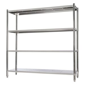 DAJILISHI Storage Shelf, 4-Tier Storage Shelving Unit, Stainless Steel Garage Shelf, 60x18.5 x 60 inch Heavy Duty Storage Shelving, 1320 Lbs Total Capacity with Adjustable Height and Vent Holes