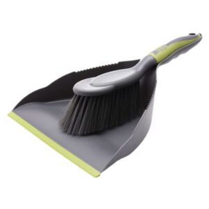 soesfoufu 1 set broom cleaning brush cleaning shovel duster mini broom dustpan pet hair broom cage waste cleaning tool gap cleaning broom desktop cleaning brush whisk clean keyboard pp green