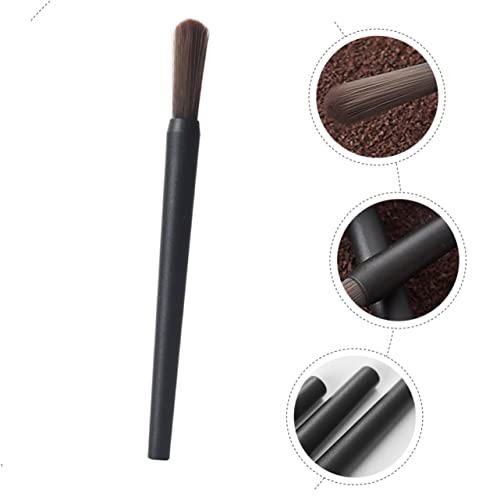 SECFOU Coffee Powder Brush Espresso Concentrate Espresso Tools Espresso Powder Brush Coffee Brush Coffee Machine Cleaning Brush Espresso Machine Bristle Hair Brush Tea Scoop Black Plastic