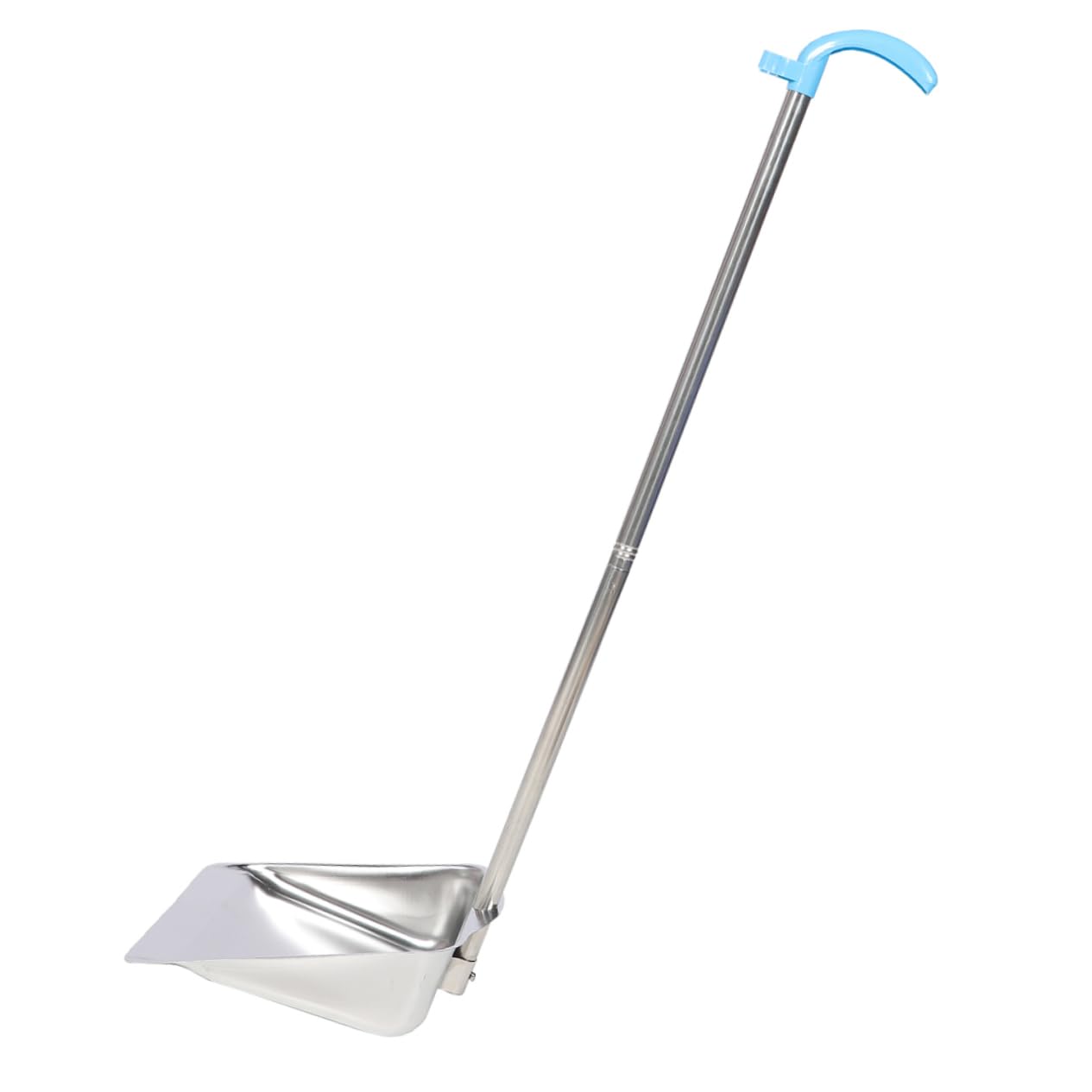 ORFOFE Stainless Steel Garbage Bin Cleaning Supplies Long Handle Dustpan Household Cleaning Dustpan Upright Pans Kitchen Cleaning Shovel Commercial Products Dustpan Outdoor Silver Plastic