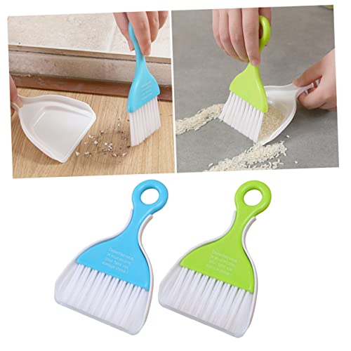 SOESFOUFU 2 Sets Cleaning Tools Small Hand Broom Cleaning Broom Desktop Cleaner Dustpan and Brush Tent Broom Dust Broom Hand Whisk Broom Broom Hand Held Broom Cleaning Dustpan Kid Broom