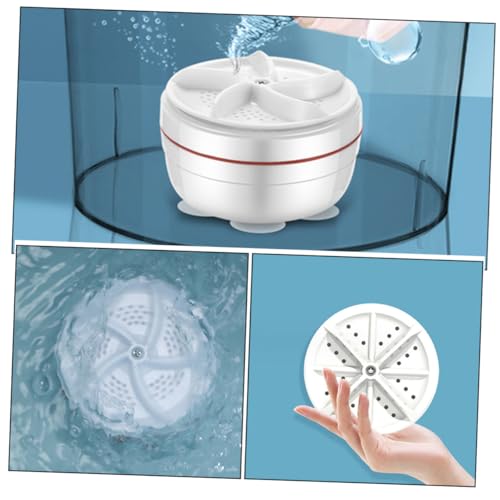 SHOWERORO 3pcs Mini Washing Machine Tiny Washing Machine Portable Washing Machine Sink Washing Machine Hand Washing Machine Portable Dishwasher Mini Portable Washer Sock Washer White Plastic