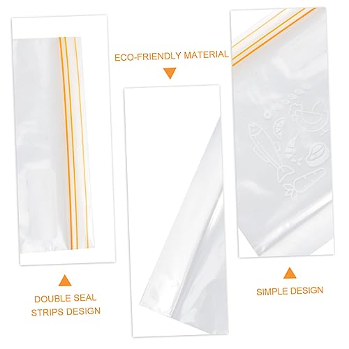 VOSAREA 1 Set 30pcs Transparent Sealed Strips Storage Bags Snack Bags Bags Food Storage Bags