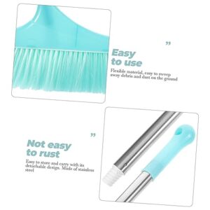 Hoement Home Broom Angle Broom Long Handle Cleaning Broom Office Broom Floor Cleaning Broom Floor Cleaning Tool Outdoor Broom Floor Sweeping Broom Hair Cleaning Broom Sky-Blue Plastic