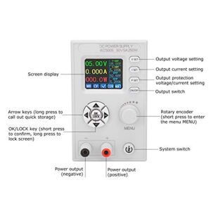 DC Regulated Power Supply Digital Control Adjustable LCD Screen 4‑Digit Display DC6‑55V WZ5005