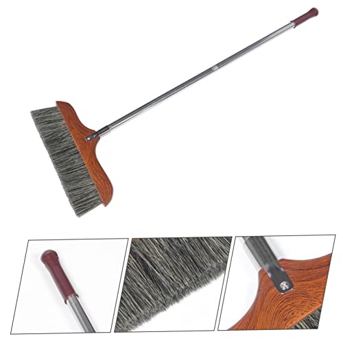 ORFOFE Splicing Wooden Broom Pet Hair Broom Housekeeping Broom Soft Bristle Broom Garage Broom Garden Broom Soft Broom Cleaning Broom House Broom Floor Broom Pet Broom Coffee Bristle Hair