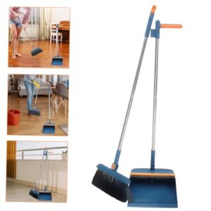 FOYTOKI 1 Set Household Supplies Cleaning Tool Garbage Sweeping Tool Garden Broom Refuse Dustpan Standing Household Broom Cleaning Broom Sweeping Dustpan Broom Dustpan Kitchen Plastic