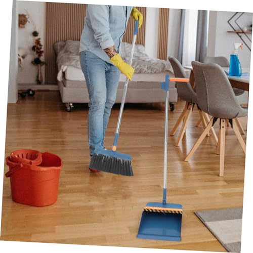 BEBEMOKO 1 Set Household Supplies Stable Dustpan House Cleaning Tool Trash Cleaning Tool Floor Cleaning Broom Home Cleaning Dustpan Dust Sweeper Standing Room Cleaning Broom Stainless Steel