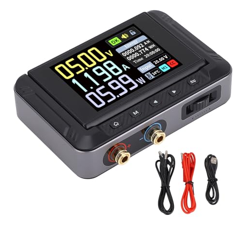 Adjustable DC Power Supply 30V 5A CNC Digital Display Portable Variable with HD IPS Color Screen for Engineering Development Energy Studies