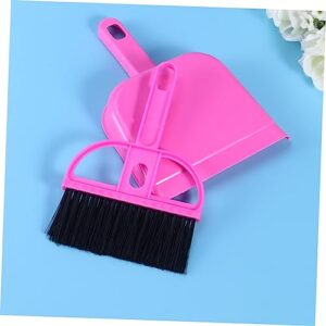 Cleaning Tools Duster Mini Brush Brooms Broom and Dust Pan Mini Dustpan and Brush Mini Keyboard Brush Computer Broom Household Supplies Cleaning Utensils Cage Cleaner Rosy BCOATH