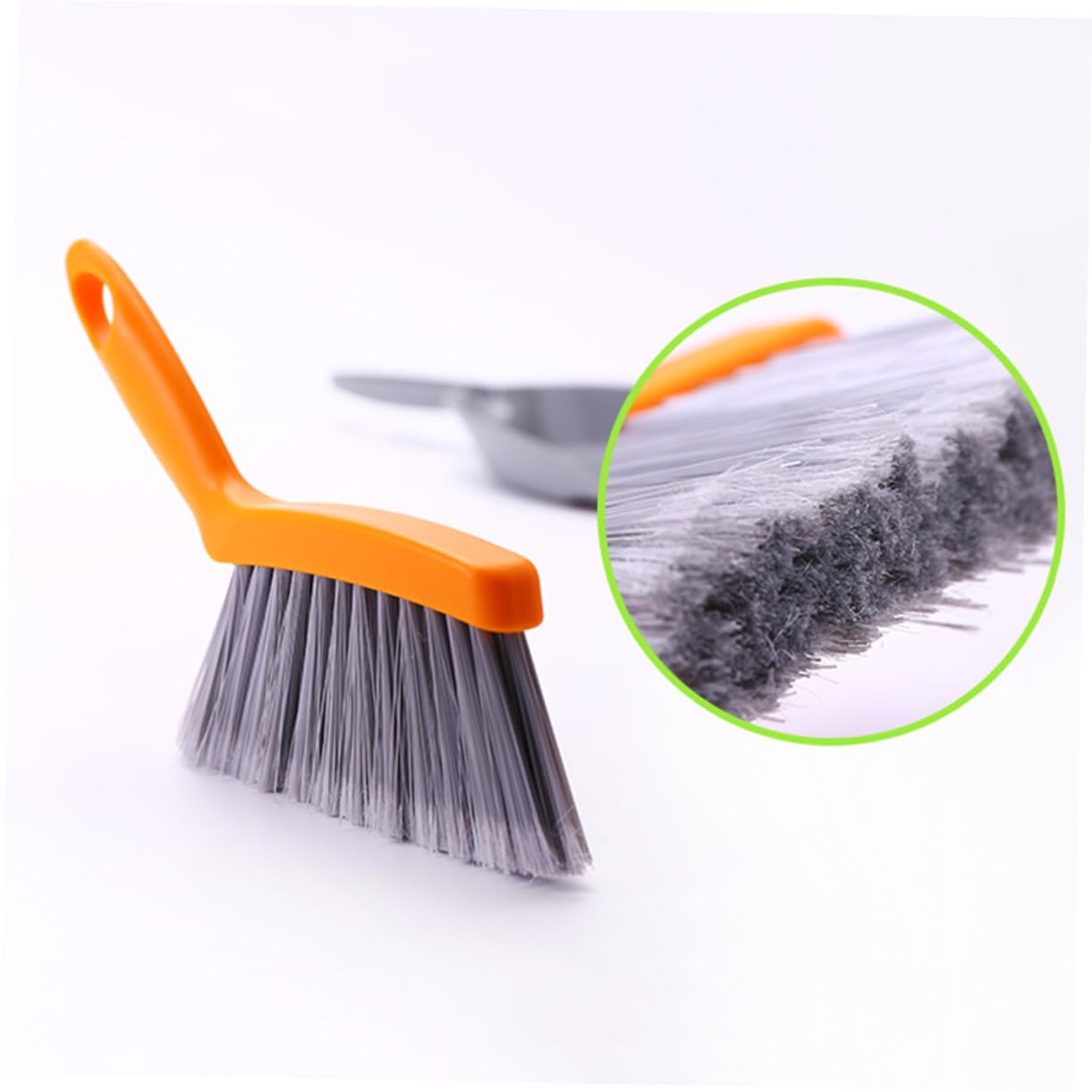 BUTIFULSIC Mini Broom Mini Cleaner Floor Cleaner Dust Cleaning Table Sweep Broom Vacuum Cleaner Broom Keyboard Brush Cleaner Floor Broom Blow Dryer Comb Attachment Mocha Master Cleaner Orange