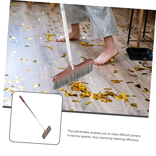 ORFOFE Splicing Wooden Broom Pet Hair Broom Housekeeping Broom Soft Bristle Broom Garage Broom Garden Broom Soft Broom Cleaning Broom House Broom Floor Broom Pet Broom Coffee Bristle Hair