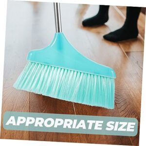 Hoement Home Broom Angle Broom Long Handle Cleaning Broom Office Broom Floor Cleaning Broom Floor Cleaning Tool Outdoor Broom Floor Sweeping Broom Hair Cleaning Broom Sky-Blue Plastic