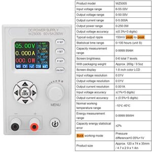 DC Regulated Power Supply Digital Control Adjustable LCD Screen 4‑Digit Display DC6‑55V WZ5005