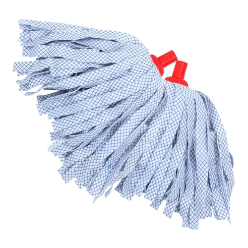 GARVALON 2pcs Mop Replacement Head Commercial Mop Head Cleaning Accessories Commercial Cut End Cotton Mop Clip Style Mop Accessories Cloth Mop Refill Non-Woven Mop Heads Mops