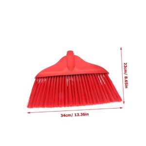 TOBBOMEY 2pcs Plastic Broom Head Outdoor Broom Head Floor Broom Head Broom Replacement for Broom Refill Broom Head Sweeper Head for Clean Home Accessory Household Broom Part Red