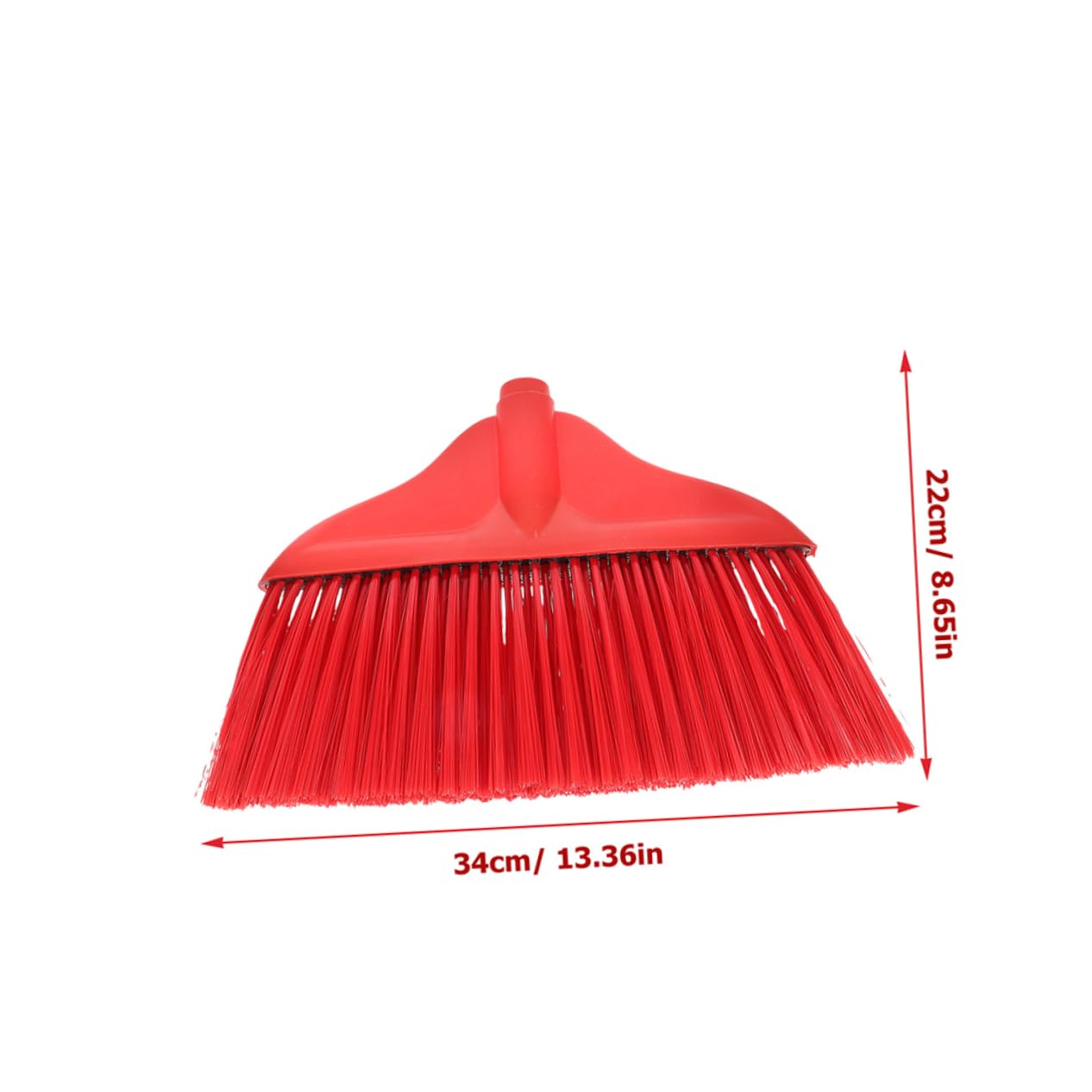 TOBBOMEY 2pcs Plastic Broom Head Outdoor Broom Head Floor Broom Head Broom Replacement for Broom Refill Broom Head Sweeper Head for Clean Home Accessory Household Broom Part Red