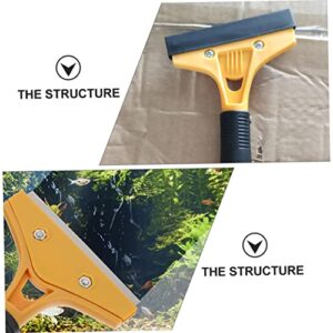 MOBUTOFU 1pc Plastic Home Tile Scraper Glass Scraper Paint Spatula Steel Ceramic Cleaning Tool